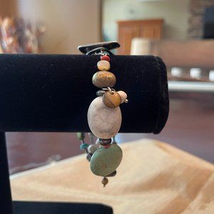 Silpada B1992 Multi Stone Bracelet w/Toggle Clasp